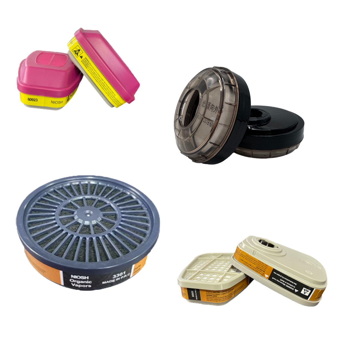 What functions does a filter-type gas mask serve?